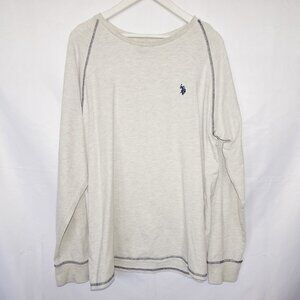 US Polo Assn Light Grey Long Sleeve Shirt